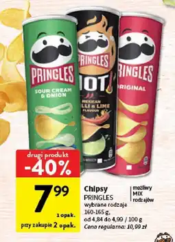 Intermarche Chipsy Pringles różne rodzaje oferta