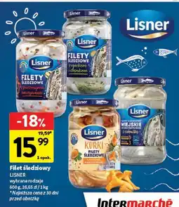 Intermarche Filet śledziowy Lisner wybrane rodzaje oferta