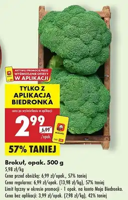 Biedronka Brokuł, 1 opak. Biedronka oferta