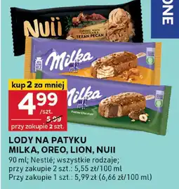 Stokrotka Lody na patyku Milka, Oreo, Lion, Nuii Nestle oferta