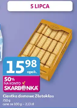 Auchan Ciastka domowe 1 opak. Złotokłos oferta
