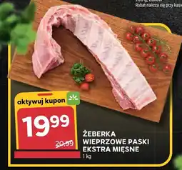 Stokrotka Żeberka wieprzowe paski ekstra mięsne Stokrotka oferta