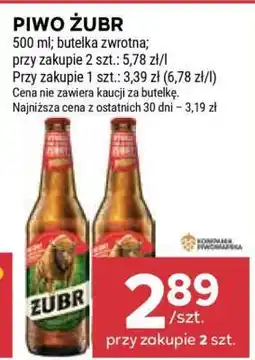 Stokrotka Market Piwo ŻUBR oferta