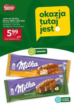 Stokrotka Lody na patyku Milka, Oreo, Lion, Nuii Nestle oferta