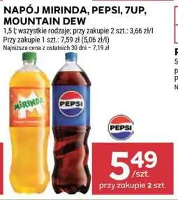 Stokrotka Market Napój Mirinda, Pepsi, 7Up, Mountain Dew oferta