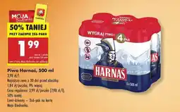 Biedronka PIWO HARNAŚ 500 ML oferta