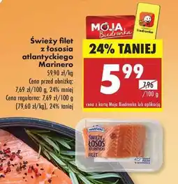 Biedronka Świeży filet z łososia atlantyckiego Marinero oferta