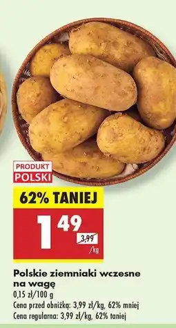 Biedronka Polskie ziemniaki wczesne na wagę oferta
