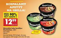 Biedronka Wszystkie lody familijne Manhattan, 1,4 l oferta