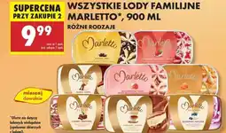 Biedronka WSZYSTKIE LODY FAMILIJNE MARLETTO, 900 ML oferta