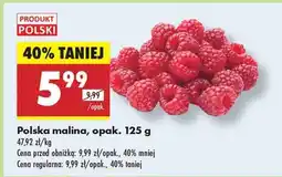 Biedronka Polska malina opak 125 g oferta