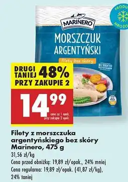 Biedronka Filety z morszczuka argentyńskiego bez skóry Marinero, 475 g oferta