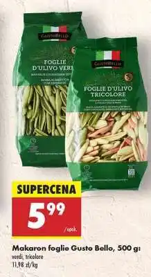 Biedronka Makaron foglie Gusto Bello, 500 g oferta