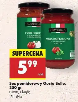 Biedronka Sos pomidorowy Gusto Bello, 350 g oferta