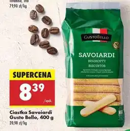 Biedronka Ciastka Savoiardi Gusto Bello 400 g oferta