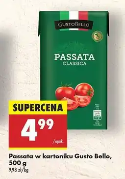 Biedronka Passata w kartoniku Gusto Bello, 500 g oferta