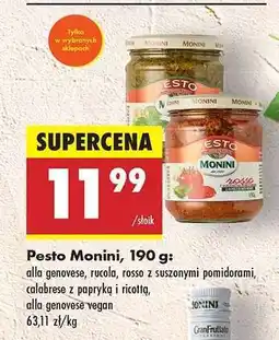 Biedronka Pesto Monini, 190 g oferta