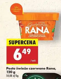 Biedronka Pesto świeże czerwone Rana, 120 g oferta