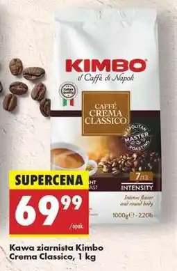 Biedronka Kawa ziarnista Kimbo Crema Classico, 1 kg oferta