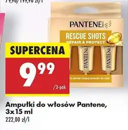 Biedronka Ampułki do włosów Pantene, 3x15 ml oferta