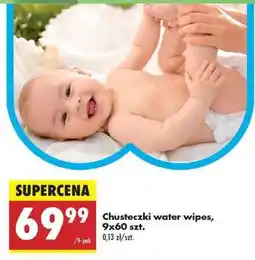 Biedronka Chusteczki water wipes, 9x60 szt oferta