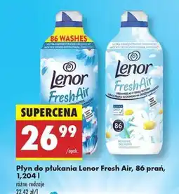 Biedronka Płyn do płukania Lenor Fresh Air, 86 prań, 1,204 l oferta
