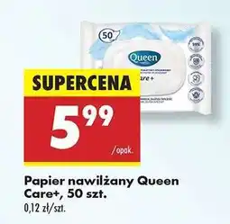 Biedronka Papier nawilżany Queen Care+, 50 szt oferta