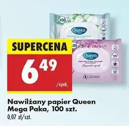 Biedronka Nawilżany papier Queen Mega Paka, 100 szt oferta