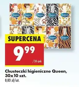Biedronka Chusteczki higieniczne Queen, 30x10 szt oferta