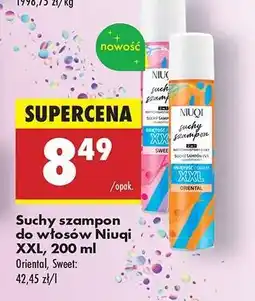 Biedronka Suchy szampon do włosów Niuqi XXL, 200 ml oferta