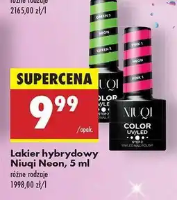 Biedronka Lakier hybrydowy Niuqi Neon, 5 ml oferta