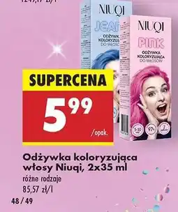 Biedronka Odżywka koloryzująca włosy Niuqi, 2x35 ml oferta