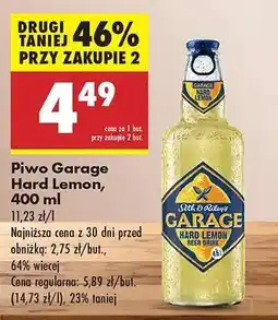 Biedronka Piwo Garage Hard Lemon 400 ml oferta