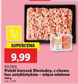 Lidl Polski kurczak Biesiadny, z chowu bez antybiotyków – mięso mielone oferta