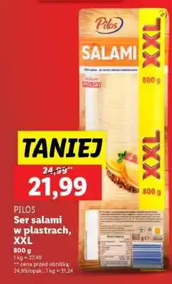 Lidl PILOS Ser salami w plastrach, XXL oferta