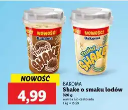 Lidl Bakoma Shake o smaku lodów oferta