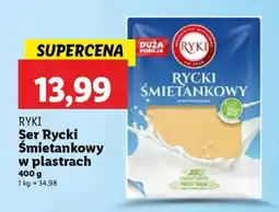 Lidl Ser Rycki Śmietankowy w plastrach oferta