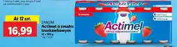 Lidl DANONE Actimel o smaku truskawkowym oferta