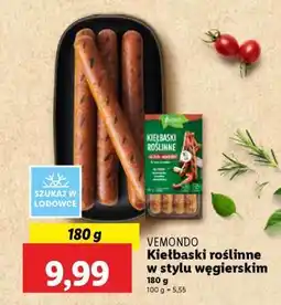 Lidl VEMONDO Kiełbaski roślinne w stylu węgierskim oferta
