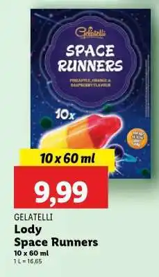 Lidl Gelatelli Lody Space Runners oferta