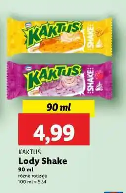 Lidl KAKTUS Lody Shake oferta