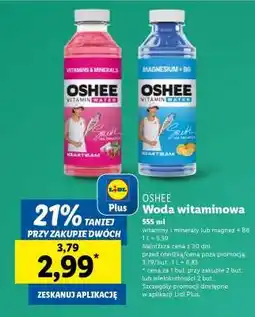 Lidl OSHEE Woda witaminowa oferta