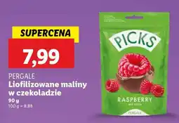 Lidl PERGALE Liofilizowane maliny w czekoladzie oferta