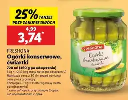 Lidl FRESHONA Ogórki konserwowe, ćwiartki oferta
