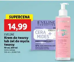 Lidl EVELINE Krem do twarzy lub żel do mycia twarzy oferta