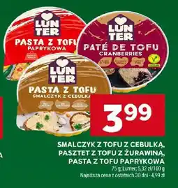 Stokrotka Pasta z tofu z cebulką/z żurawiną/paprykowa Lunter oferta