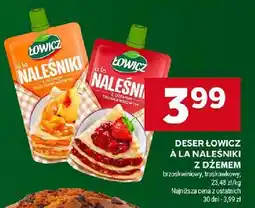 Stokrotka Deser Łowicz a la naleśniki z dżemem brzoskwiniowy/truskawkowy oferta