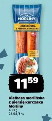 Netto Kiełbasa morlińska z piersią kurczaka Morliny oferta