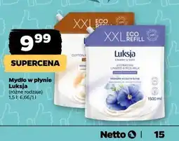 Netto Mydło w płynie cotton milk & provitamin b5 Luksja Creamy Soft oferta