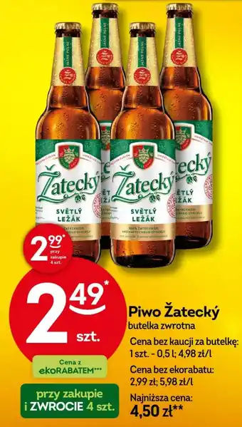 Żabka Piwo Žatecký oferta